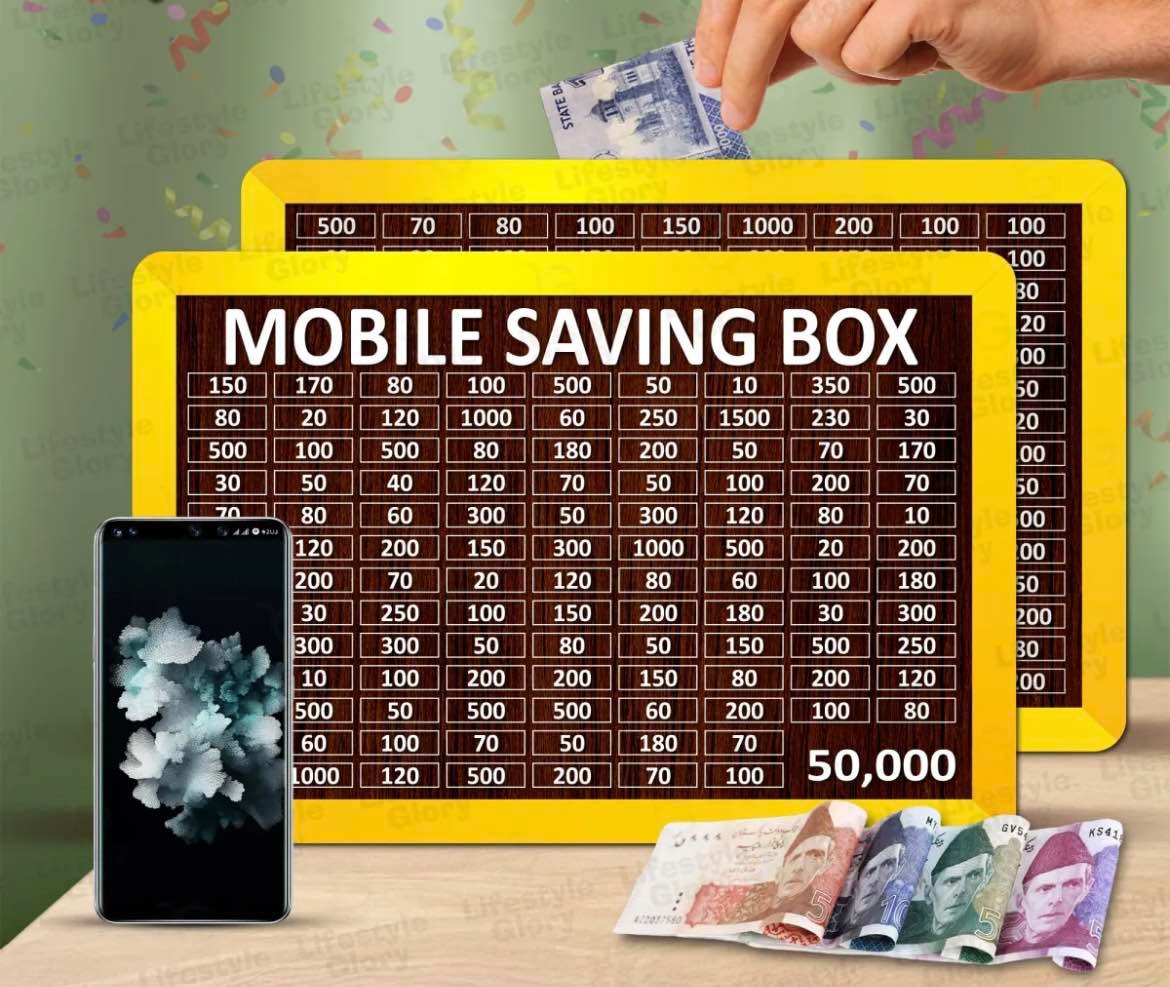 Daily Money Saving Wooden Box for Kids & Adults | Smart Money Bank | Wooden Saving Box for Home & Gifts